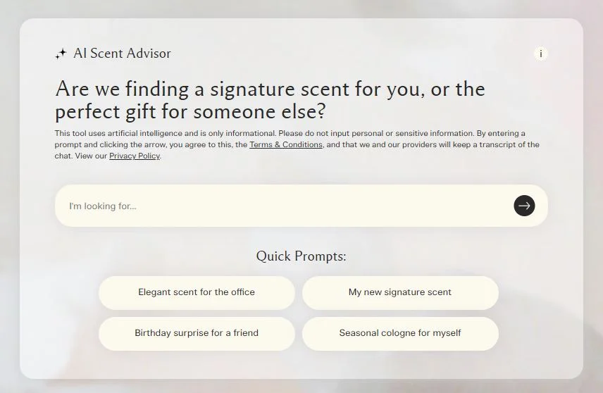 plataforma ai scent advisor plataforma ai scent advisor
